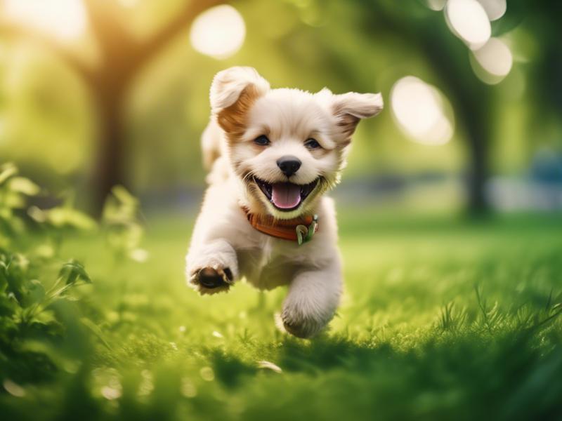 Max enjoying a morning stroll in the park.